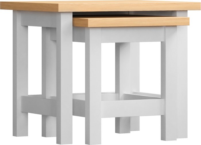 The Range | Arlington Nest Of Tables - White Arlington Nest Of Tables - White
