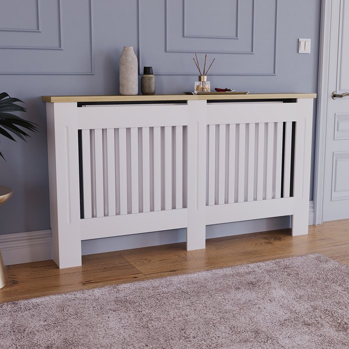 The Range | Arlington Radiator Cover - White / 14.1kg Arlington Radiator Cover - White / 14.1kg