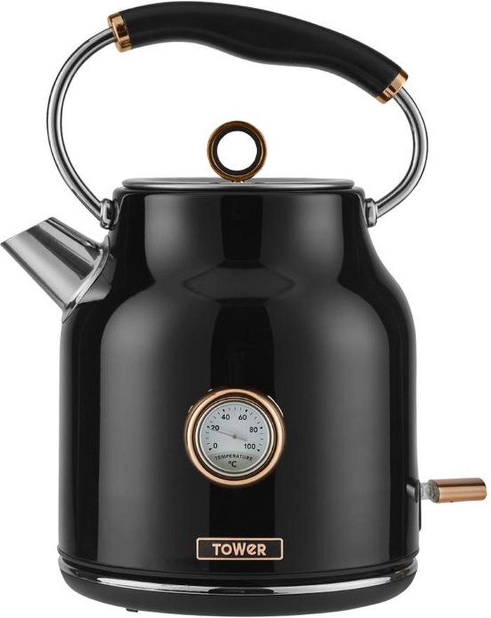 The Range | Tower Tower Stainless Steel Kettle - Black Tower Tower Stainless Steel Kettle - Black