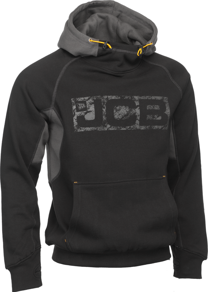 The Range | JCB JCB Trade Horton Hoodie Black Grey - Black / M JCB JCB Trade Horton Hoodie Black Grey - Black / M