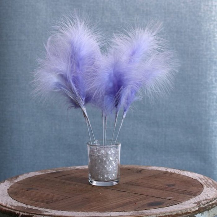 The Range | Kingsbury Gifts Pack of 6 Fluff Feathers - Light Purple Kingsbury Gifts Pack of 6 Fluff Feathers - Light Purple