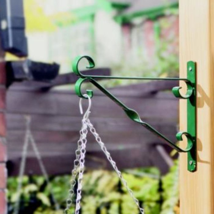The Range | Shop4allsorts 12 Inch Green Basket Bracket - Green Shop4allsorts 12 Inch Green Basket Bracket - Green
