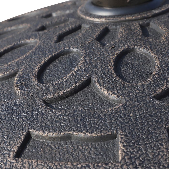 The Range | Outsunny Outsunny 14kg Round Parasol Base - Bronze Outsunny Outsunny 14kg Round Parasol Base - Bronze