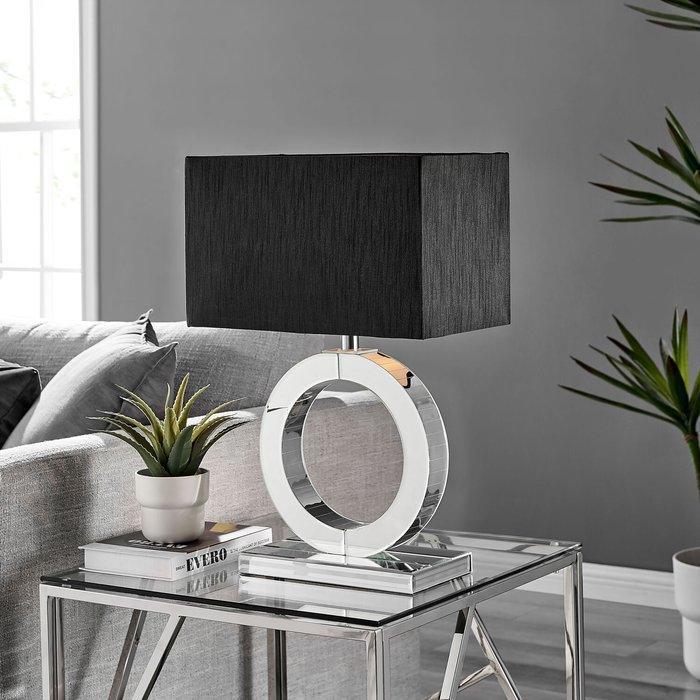 The Range | Furnitureboxuk CHLOE Halo Table Lamp Light (Including Bulb) - Black Shade Furnitureboxuk CHLOE Halo Table Lamp Light (Including Bulb) - Black Shade