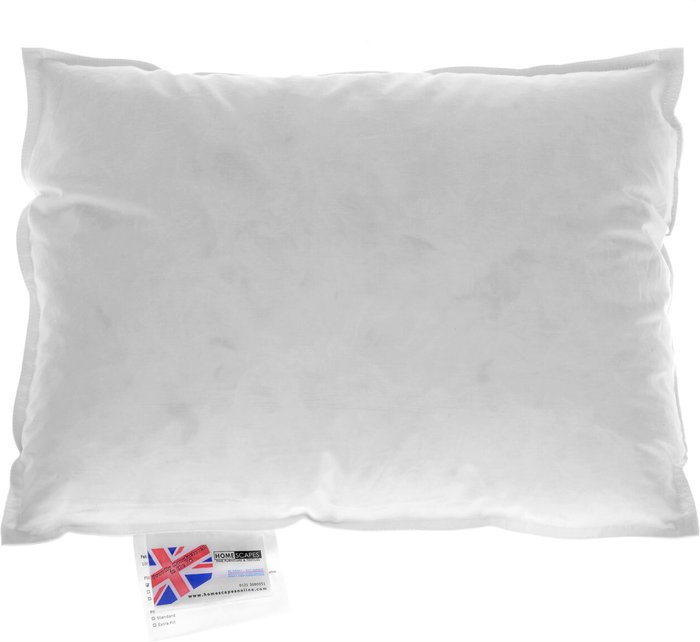 The Range | Homescapes Duck Feather and Down Cushion Pad - White / 50cm / 35cm Homescapes Duck Feather and Down Cushion Pad - White / 50cm / 35cm