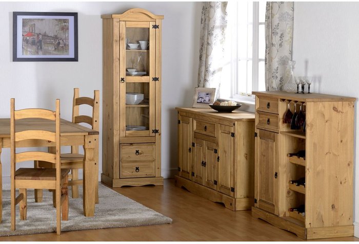 The Range | Seconique Corona 1 Door 2 Drawer Glass Display Unit - DWP Seconique Corona 1 Door 2 Drawer Glass Display Unit - DWP