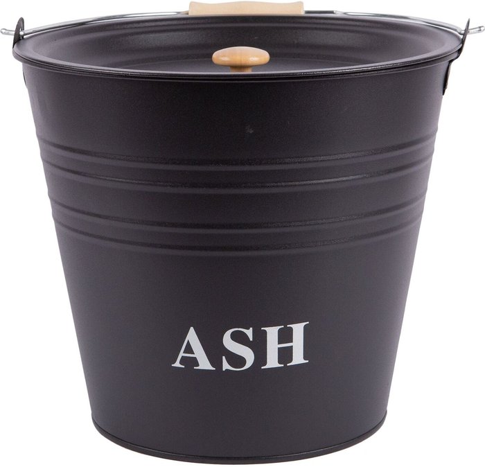 The Range | Blackspur 12L Cast Iron Ash Bucket with Lid Black - Black Blackspur 12L Cast Iron Ash Bucket with Lid Black - Black