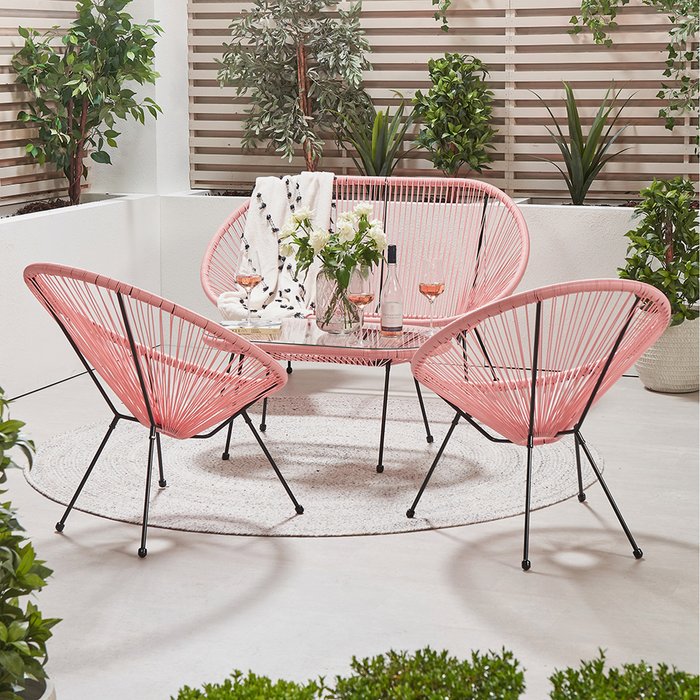 The Range | Pacific Pacific Pink Pu Rio 4 Piece Seating Set - Pink Pacific Pacific Pink Pu Rio 4 Piece Seating Set - Pink