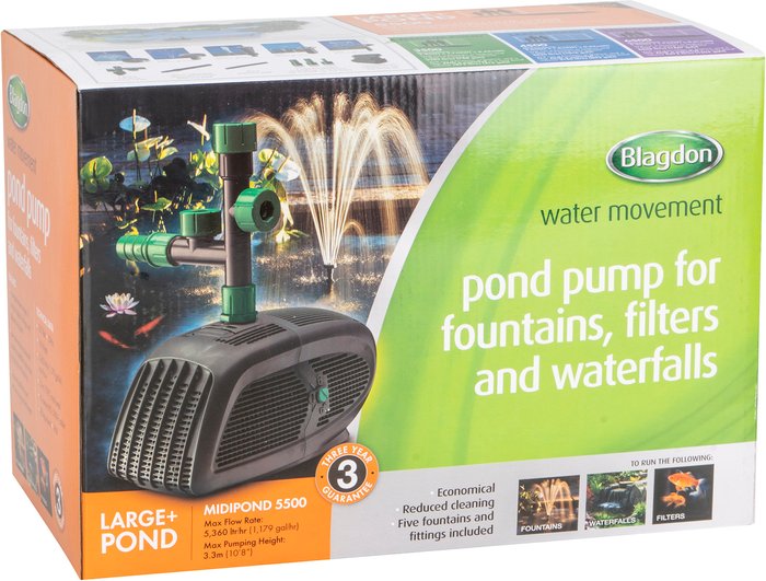 The Range | Blagdon Blagdon Midipond Pump 5500 - Black Blagdon Blagdon Midipond Pump 5500 - Black