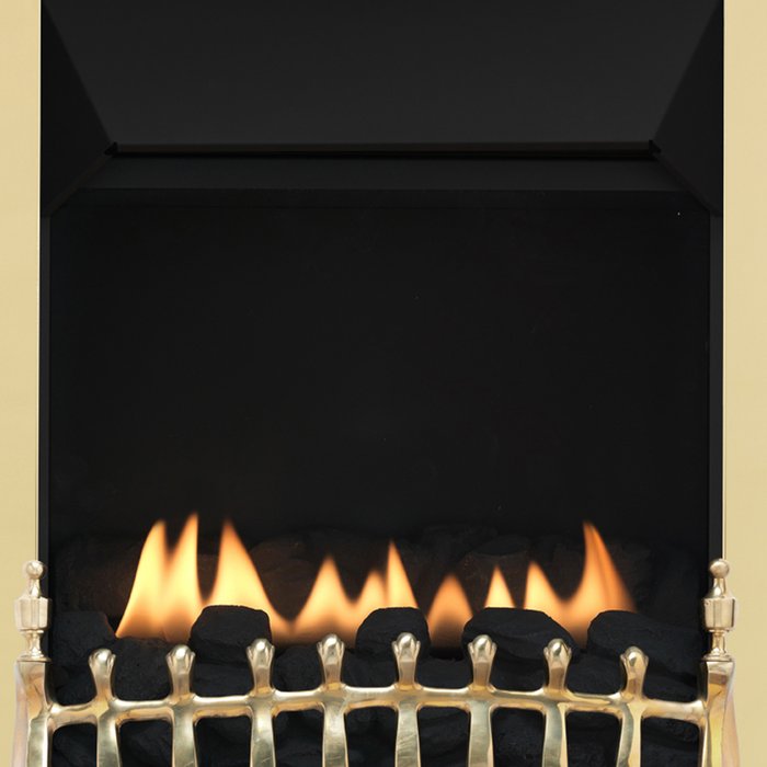 The Range | Focal Point Fires Blenheim High Efficiency Slide Gas Fire - Brass Focal Point Fires Blenheim High Efficiency Slide Gas Fire - Brass