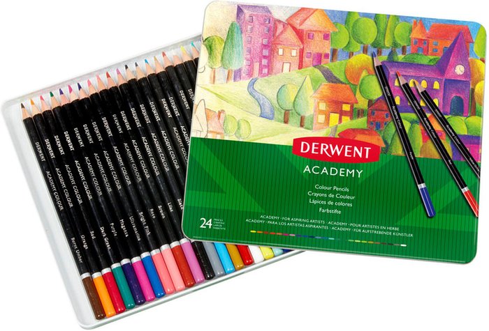 The Range | Derwent Pack of Derwent Academy Colour Pencils - 24 Derwent Pack of Derwent Academy Colour Pencils - 24
