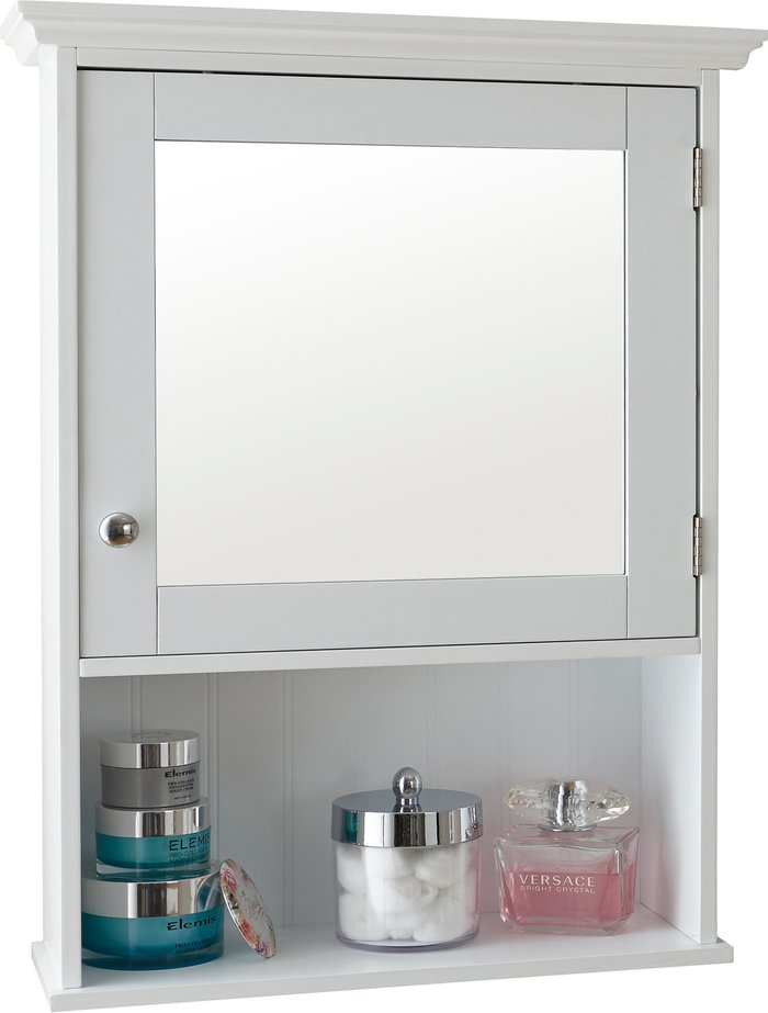 The Range | GFW Colonial Mirrored Cabinet - White GFW Colonial Mirrored Cabinet - White