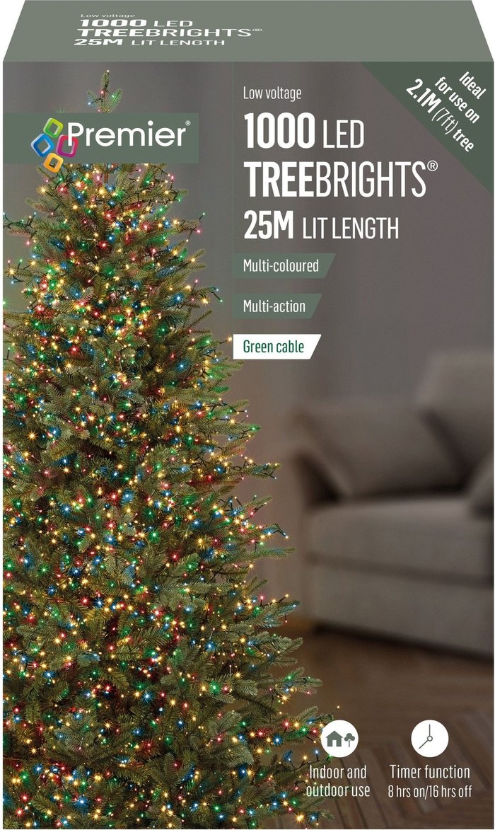 The Range | Premier Decorations Premier Decorations 1000 Multi Action LED Treebrights Timer Multi Colour Premier Decorations Premier Decorations 1000 Multi Action LED Treebrights Timer Multi Colour