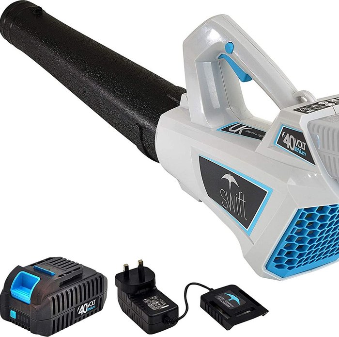The Range | Swift Garden swift 40V Cordless Leaf Blower with Battery and Charger - Blue Swift Garden swift 40V Cordless Leaf Blower with Battery and Charger - Blue