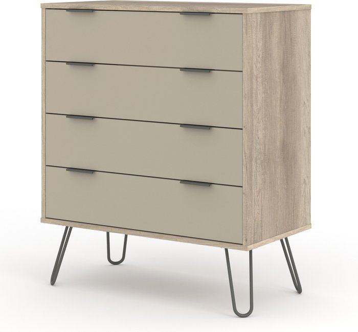 The Range | Core Products Ltd Augusta Driftwood 4 Drawer Chest - Driftwood and Calico effect Core Products Ltd Augusta Driftwood 4 Drawer Chest - Driftwood and Calico effect