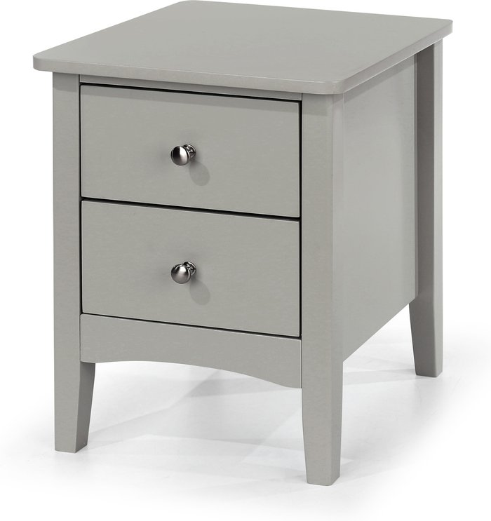 The Range | Core Products Ltd Como 2 Drawer Petite Bedside Cabinet - Light Grey Core Products Ltd Como 2 Drawer Petite Bedside Cabinet - Light Grey