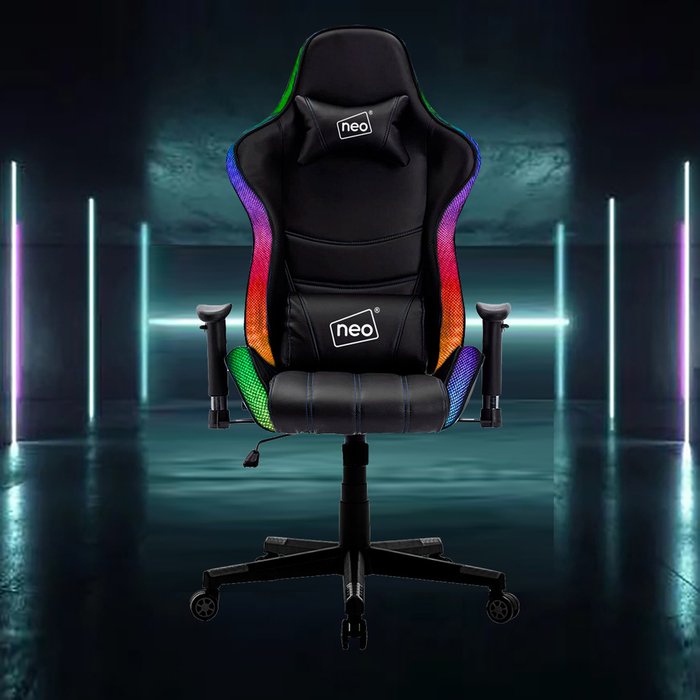 The Range | Neo Neo LED Racing Gaming Computer Chair - Black Neo Neo LED Racing Gaming Computer Chair - Black