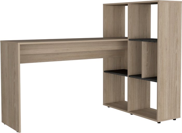 The Range | Core Products Harvard Corner Desk with Bookcase - Brown Core Products Harvard Corner Desk with Bookcase - Brown