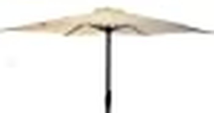 The Range | 3m Aluminium Parasol with Crank Handle for Garden or Patio in Dark Grey - Grey 3m Aluminium Parasol with Crank Handle for Garden or Patio in Dark Grey - Grey