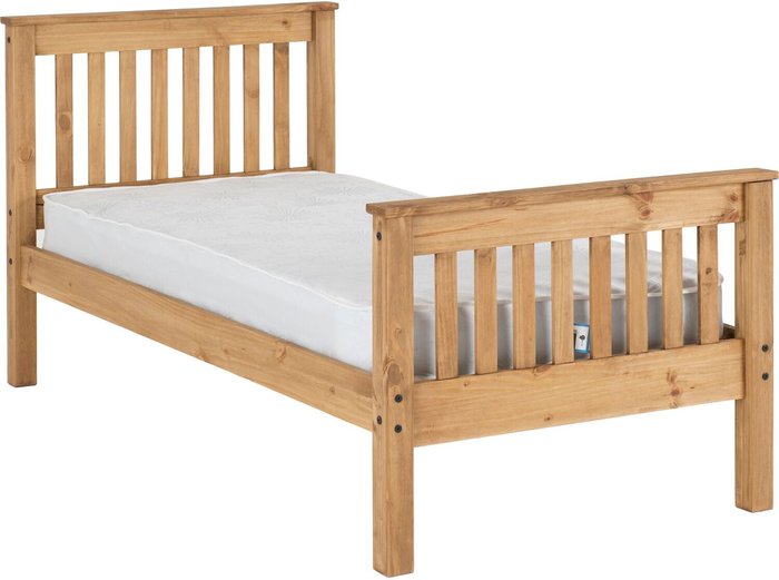 The Range | Seconique Monaco 3' Bed High Foot End - Distressed Wax Pine Seconique Monaco 3' Bed High Foot End - Distressed Wax Pine