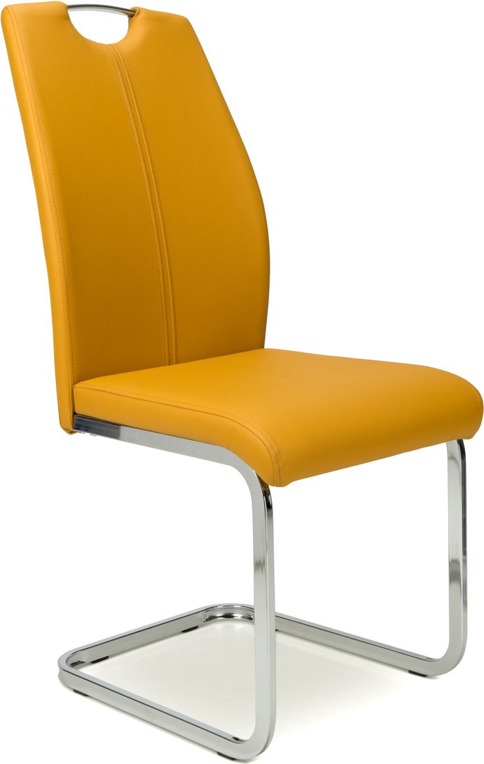 The Range | Shankar 4 x Shankar Toledo Leather Effect Yellow Dining Chairs Shankar 4 x Shankar Toledo Leather Effect Yellow Dining Chairs