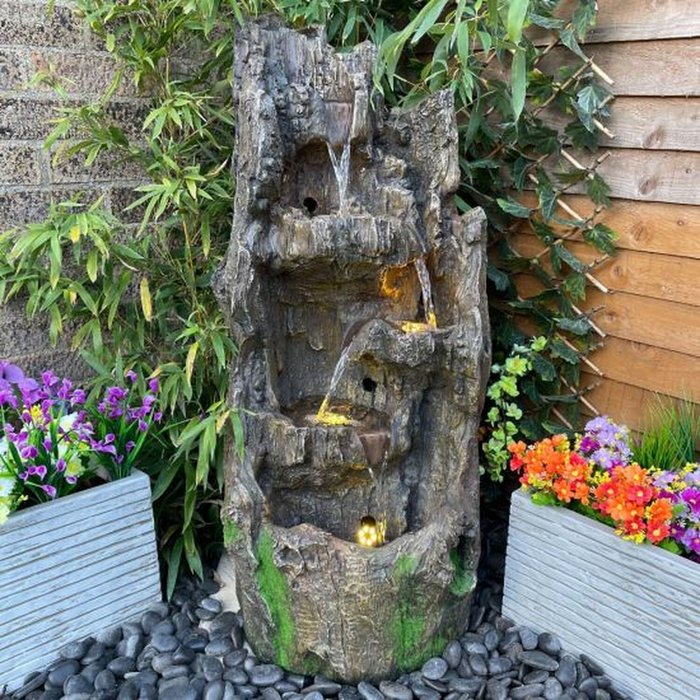 The Range | Tranquility Water Features Stanton Woods Wood Effect Water Feature - Grey Tranquility Water Features Stanton Woods Wood Effect Water Feature - Grey