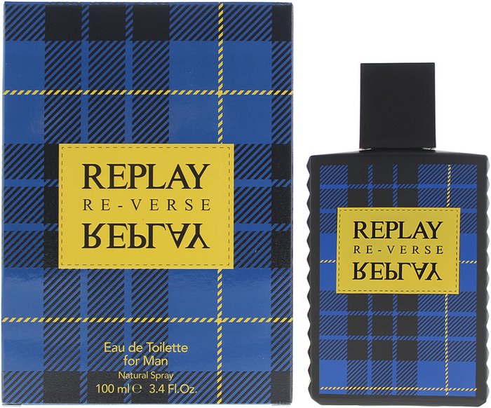 The Range | Replay Replay Signature Reverse For Man Eau de Toilette 100ml - Blue Replay Replay Signature Reverse For Man Eau de Toilette 100ml - Blue