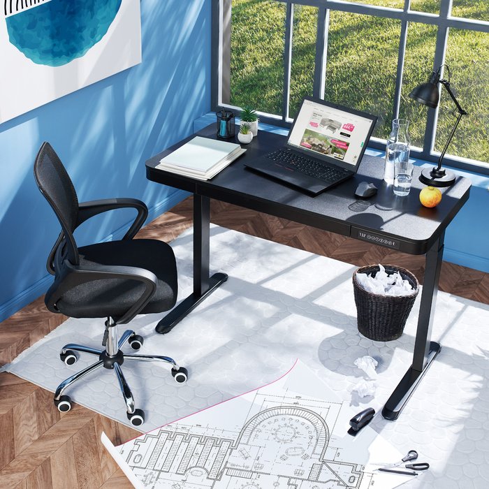 The Range | TECTAKE Desk Zola Electrically Height-Adjustable Computer Desk - Black TECTAKE Desk Zola Electrically Height-Adjustable Computer Desk - Black
