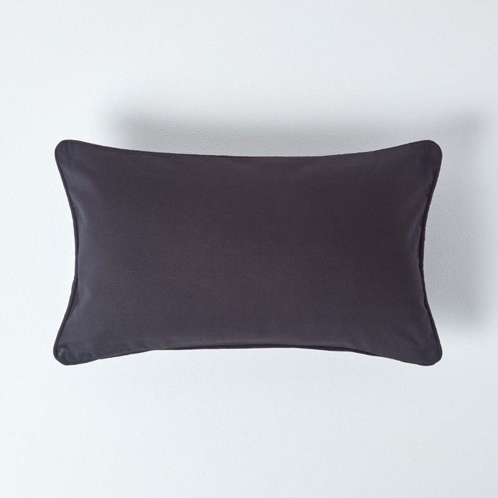 The Range | Homescapes Homescapes Cotton Plain Cushion Cover - Black Homescapes Homescapes Cotton Plain Cushion Cover - Black