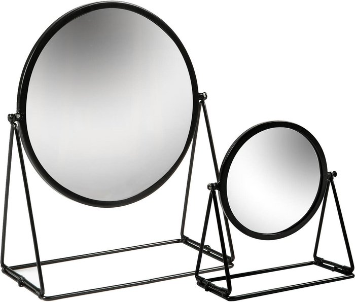 The Range | Harbour Housewares Harbour Housewares 2 Piece Round Dressing Table Mirror Set - 2 Sizes - Black - Black Harbour Housewares Harbour Housewares 2 Piece Round Dressing Table Mirror Set - 2 Sizes - Black - Black