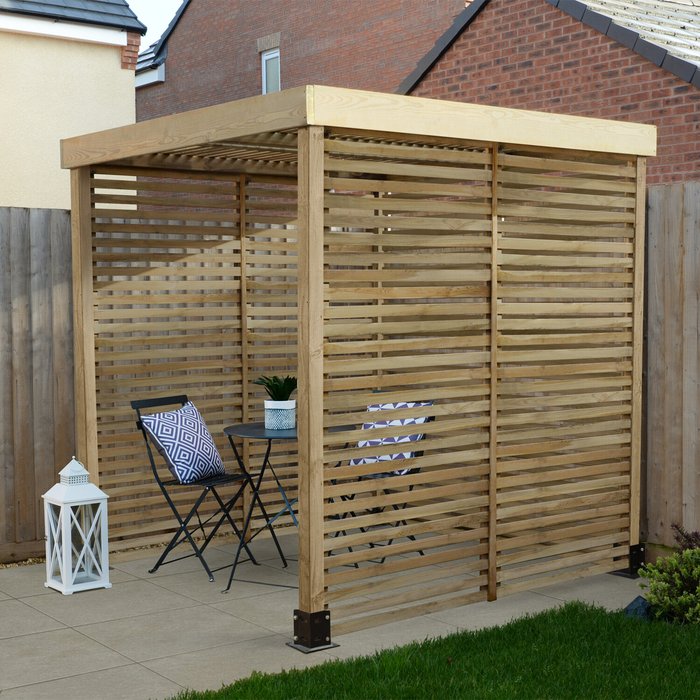 The Range | Forest Garden Forest Garden Modular Pergola with 3 Side Panels Forest Garden Forest Garden Modular Pergola with 3 Side Panels