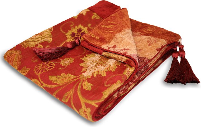 The Range | Paoletti Paoletti Zurich Floral Jacquard Throw Polyester Burgundy Paoletti Paoletti Zurich Floral Jacquard Throw Polyester Burgundy