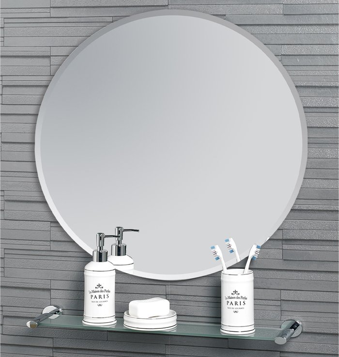 The Range | Showerdrape Showerdrape Fitzrovia Round Mirror, 45Cm Diameter Showerdrape Showerdrape Fitzrovia Round Mirror, 45Cm Diameter