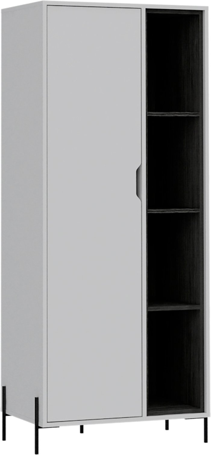 The Range | Core Products Ltd Dallas bookcase display unit - White with carbon grey Core Products Ltd Dallas bookcase display unit - White with carbon grey