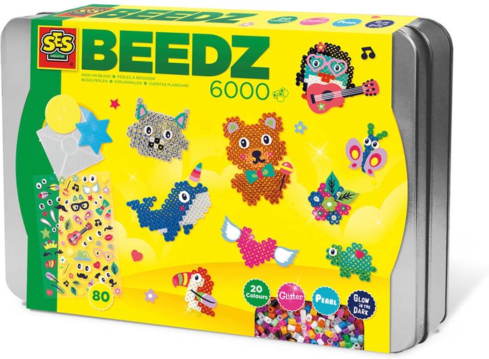 The Range | SES CREATIVE SES CREATIVE Children's Beedz Luxury Sorting Box Iron-on Beads Mosaic Set Childr - White SES CREATIVE SES CREATIVE Children's Beedz Luxury Sorting Box Iron-on Beads Mosaic Set Childr - White
