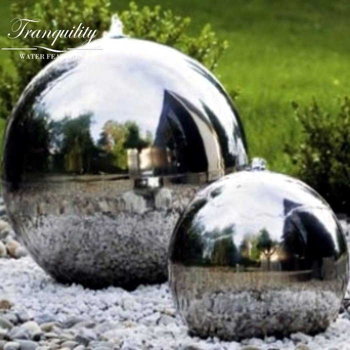 The Range | Tranquility Tranquility 100cm Stainless Steel Sphere Solar Powered Water Feature Tranquility Tranquility 100cm Stainless Steel Sphere Solar Powered Water Feature