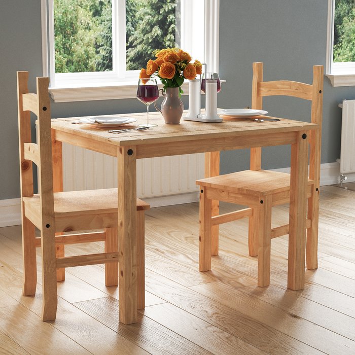 The Range | Corona 2 Seater Dining Set - Pine Corona 2 Seater Dining Set - Pine