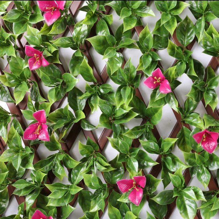 The Range | WONDERWAL 1 x 2m Trellis PE Backed Privacy Screen - Green / Bougainvilea Leaf WONDERWAL 1 x 2m Trellis PE Backed Privacy Screen - Green / Bougainvilea Leaf