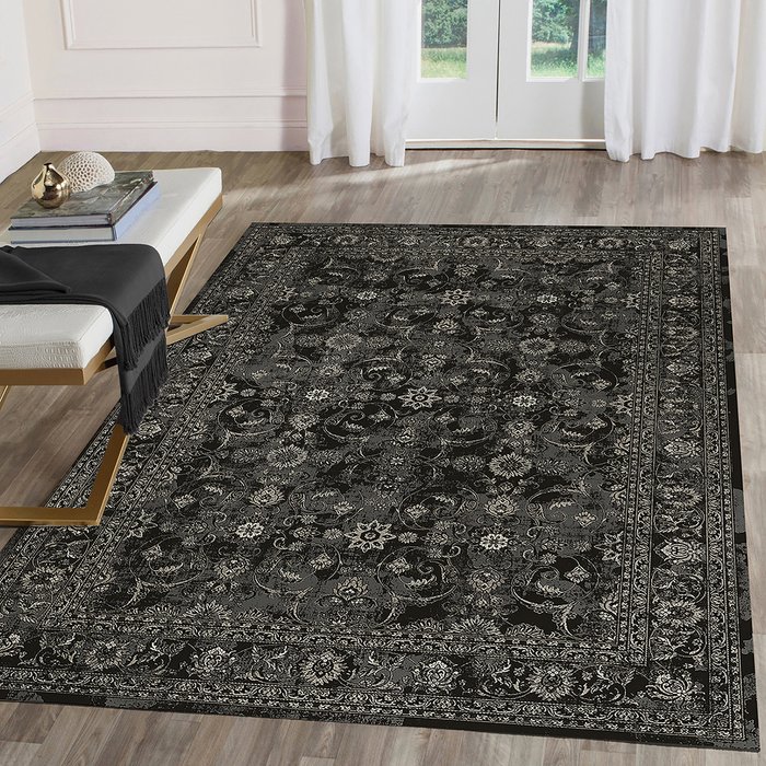 The Range | Washarug Washarug Nuza Rug Charcoal 160 X 120Cm Washarug Washarug Nuza Rug Charcoal 160 X 120Cm