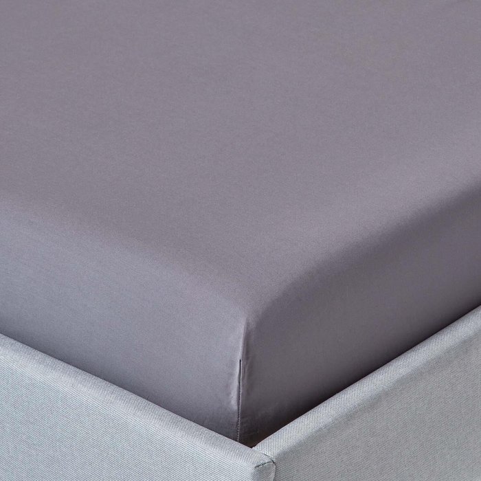The Range | Homescapes 200 Thread Count Egyptian Cotton Fitted Sheet - Dark Grey / King Homescapes 200 Thread Count Egyptian Cotton Fitted Sheet - Dark Grey / King