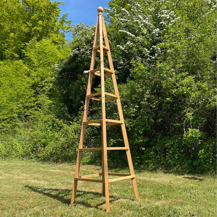 The Range | Selections Tall Wooden Garden Obelisk - Brown Selections Tall Wooden Garden Obelisk - Brown