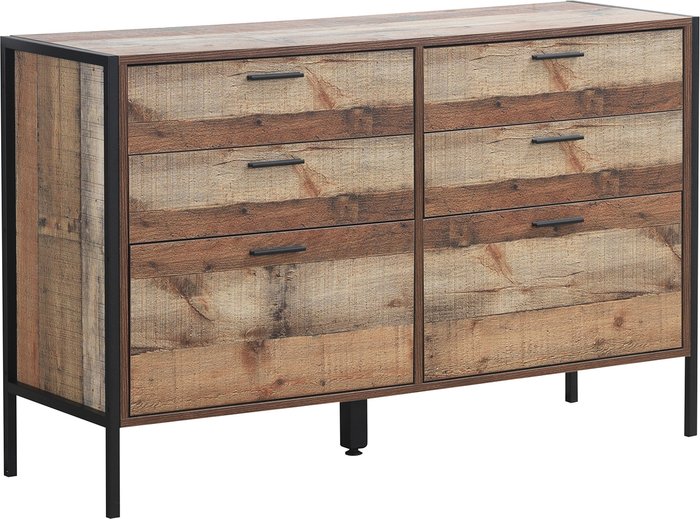 The Range | Stretton Six Drawer Chest - Rustic Oak Stretton Six Drawer Chest - Rustic Oak