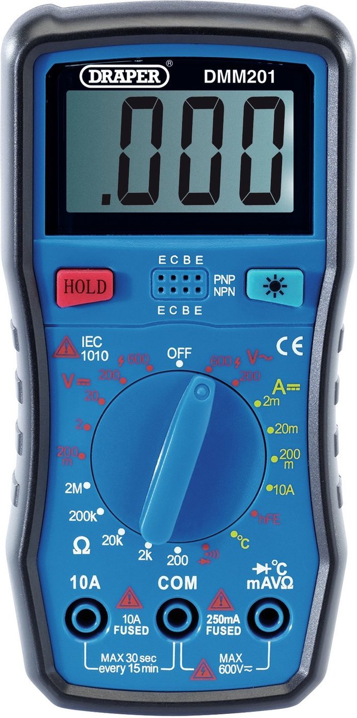 The Range | Draper Draper DMM201 Digital Multimeter Draper Draper DMM201 Digital Multimeter