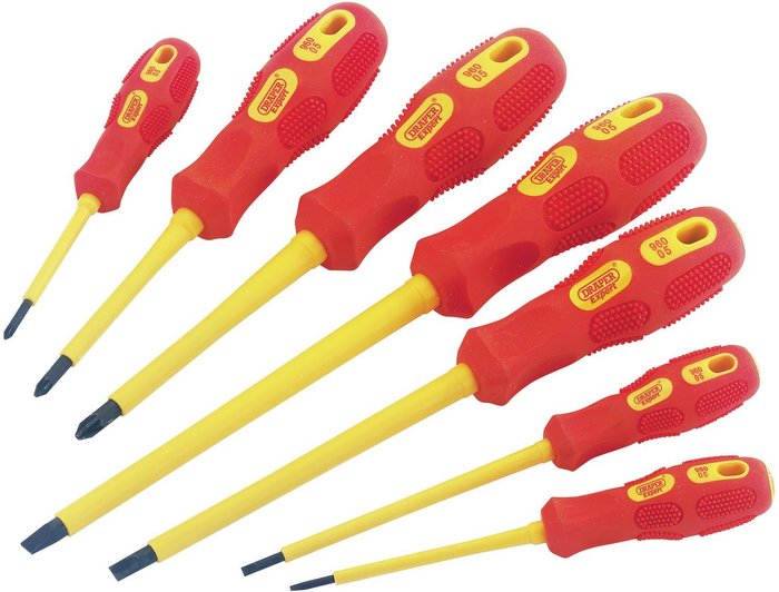 The Range | Draper Draper Expert 7 Piece Insulated Screwdriver Set Draper Draper Expert 7 Piece Insulated Screwdriver Set