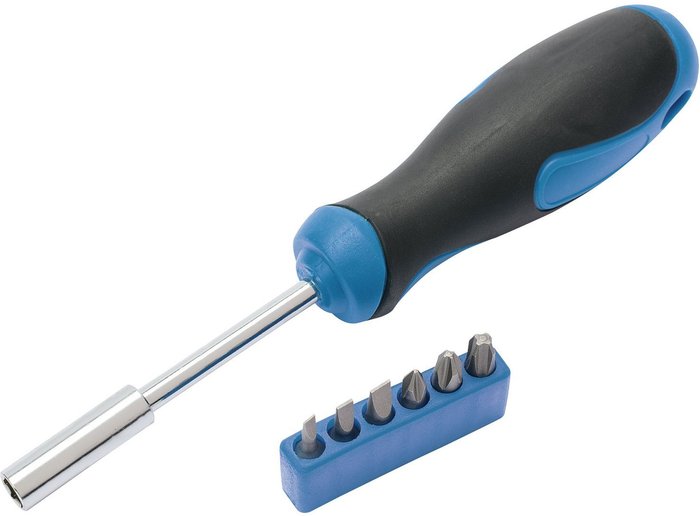 The Range | Draper Draper 6 Piece Bit Holder Screwdriver Bit Set Draper Draper 6 Piece Bit Holder Screwdriver Bit Set