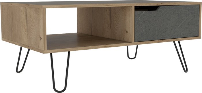 The Range | Core Products Manhattan Coffee Table - Bleached pine & stone effect Core Products Manhattan Coffee Table - Bleached pine & stone effect
