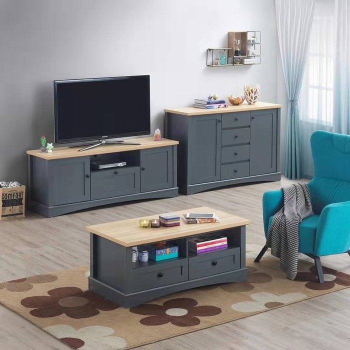 The Range | Timber Art Design UK Carden Dark Grey 3 Piece Living Room Set - Grey Timber Art Design UK Carden Dark Grey 3 Piece Living Room Set - Grey