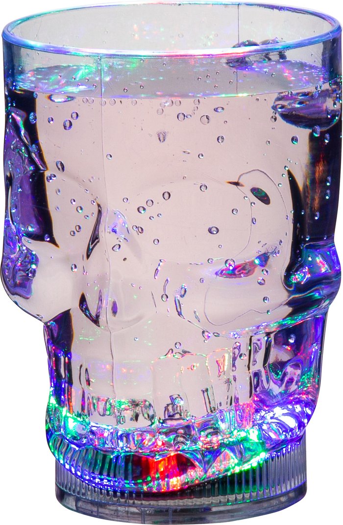 The Range | Ultra Skull Tumbler Light Up LED Glass - Transparent / 8 Ultra Skull Tumbler Light Up LED Glass - Transparent / 8