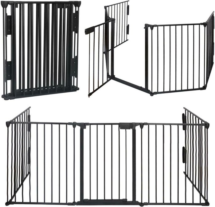 The Range | Gr8 Home Fireplace Fire Guard Safety Fence Gate - Black Gr8 Home Fireplace Fire Guard Safety Fence Gate - Black