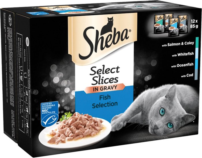 The Range | Sheba Sheba Select Slices in Gravy - 12 / Fish Sheba Sheba Select Slices in Gravy - 12 / Fish